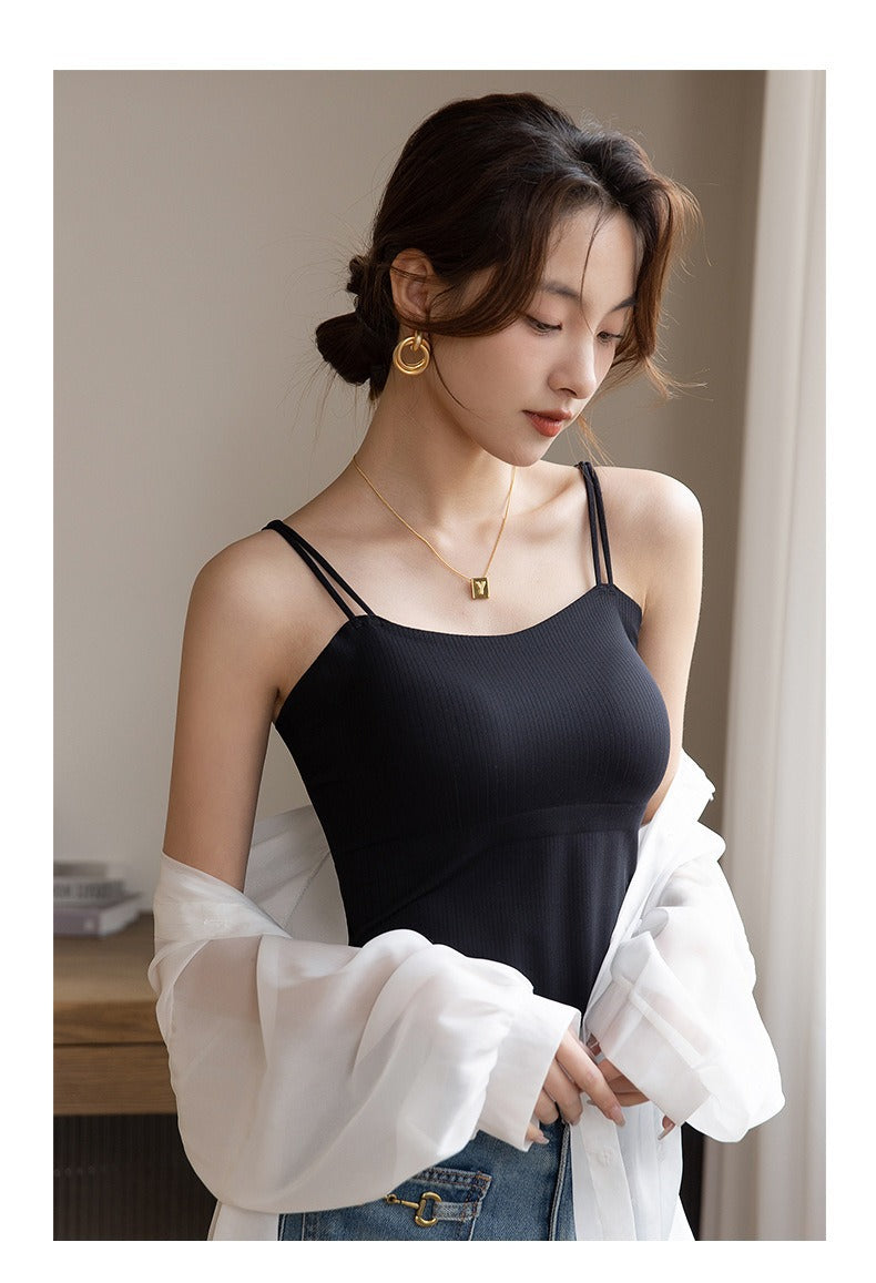 Hyaluronic Acid Ice Silk Push-up Camisole