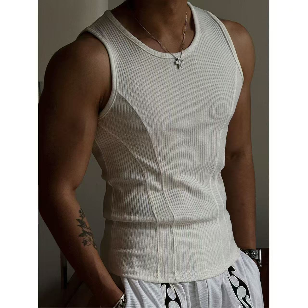 Mens Stretch Fitness Tank Top