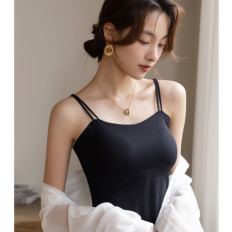 Hyaluronic Acid Ice Silk Push-up Camisole