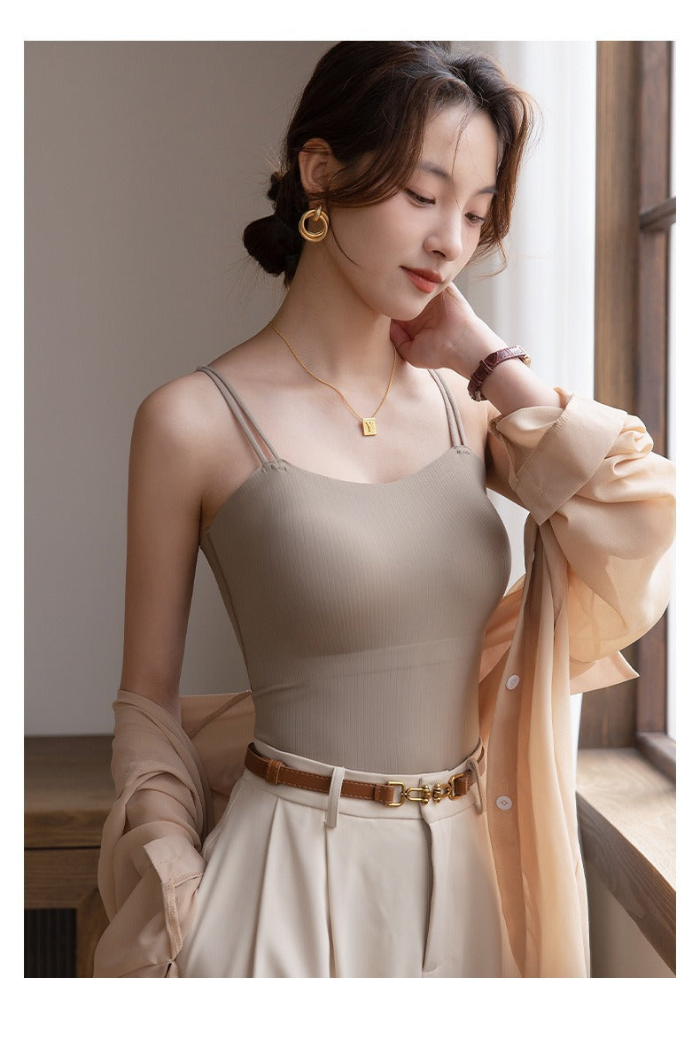 Hyaluronic Acid Ice Silk Push-up Camisole