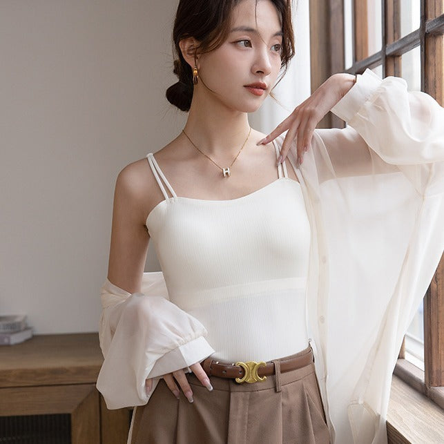 Hyaluronic Acid Ice Silk Push-up Camisole